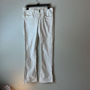 wide leg white American eagle jeans